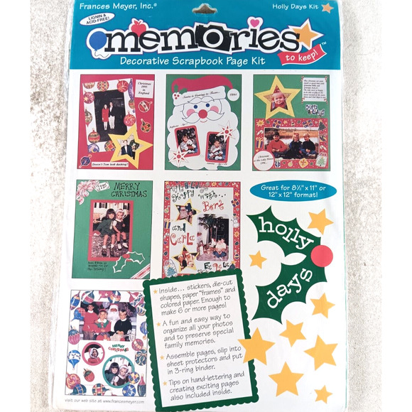 Frances Meyer Memories Holly Days Scrapbook Page Kit 5020-001 NEW SEALED - Picture 1 of 3
